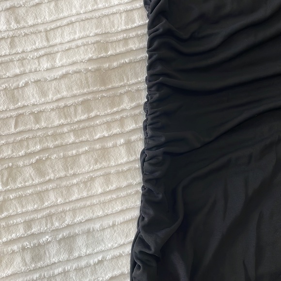 NWT Zara asymmetrical black midi dress size small - Picture 6 of 8